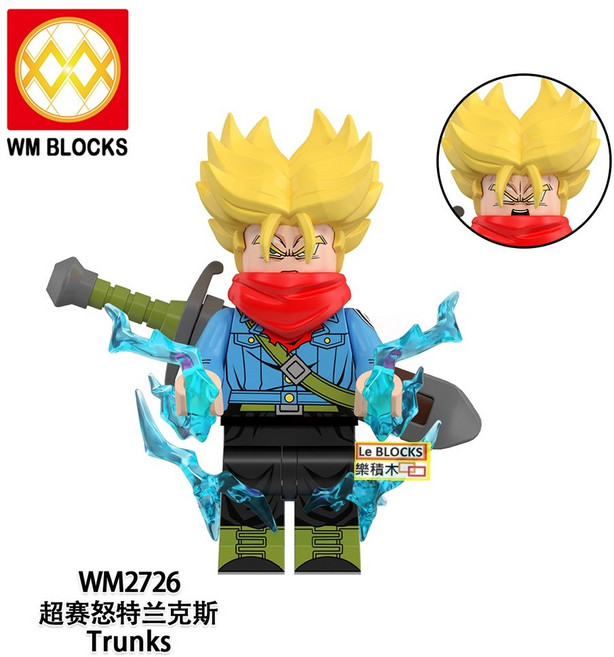 WM BLOCKS 七龍珠 悟空 界王拳, 1個, Z19 超賽特蘭克斯WM2726