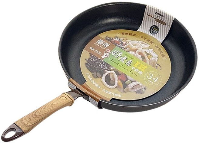 優得 好煮意 IH 平底鍋, 1個, 34cm
