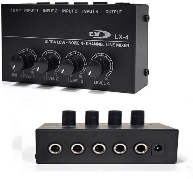 4채널 라인 마이크믹서 분배기