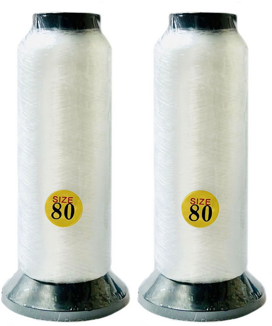 국산 나일론 투명실 미싱실, 2개, 80호