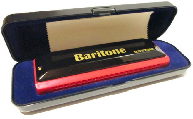 스즈키 바리톤 하모니카 SBH-21 C조 중저음 21홀 복음 하모니카