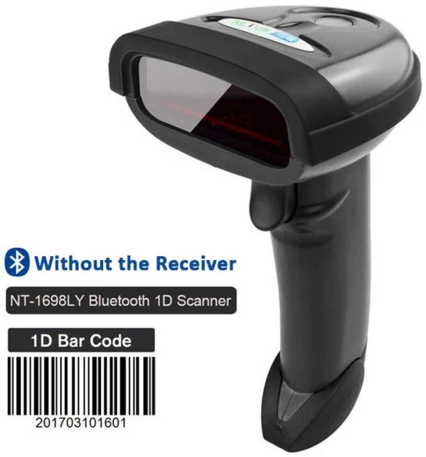 NETUM L5 유선 2D 바코드 스캐너 및 NT-1228BL 무선 블루투스 2D QR PDF417 바코드 리더 POS 재고, 08 1698LY Bluetooth 1D
