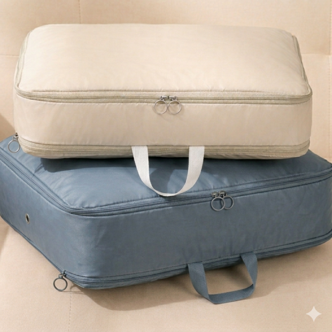 우주단 여행용 수납 정리 압축 파우치