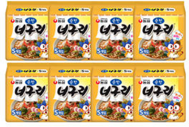 농심 순한너구리 120g 5입 8개