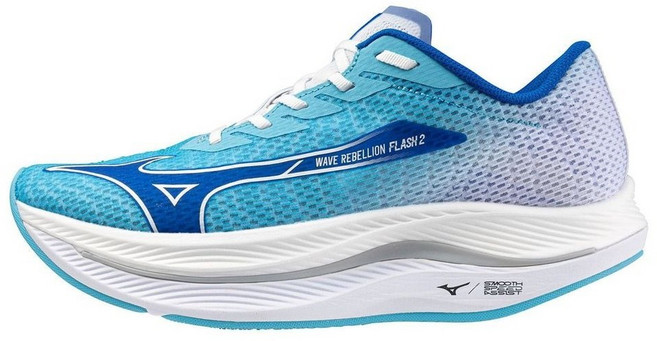 미즈노 WAVE REBELLION FLASH 2 발편한 러닝화