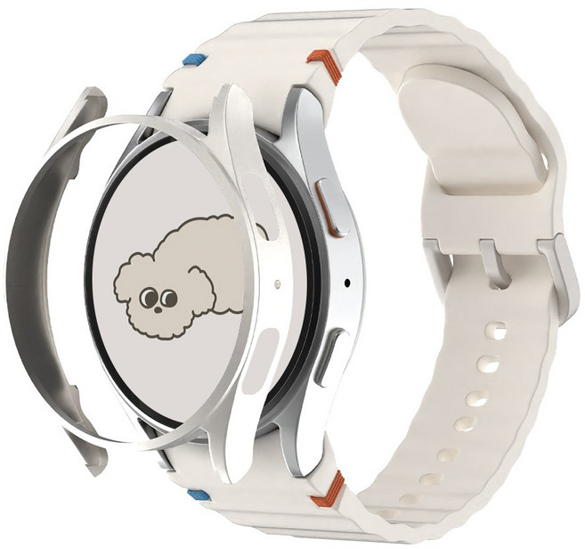 아이메이드잇 갤럭시워치 실리콘 스트랩 + 케이스 세트, 1개, 스타라이트