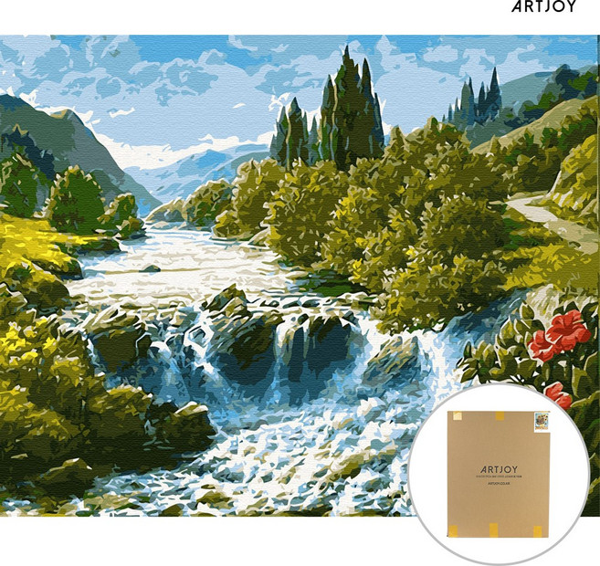 아트조이 DIY 명화그리기 (물감3배) 시원한 계곡 60X75cm, 1개