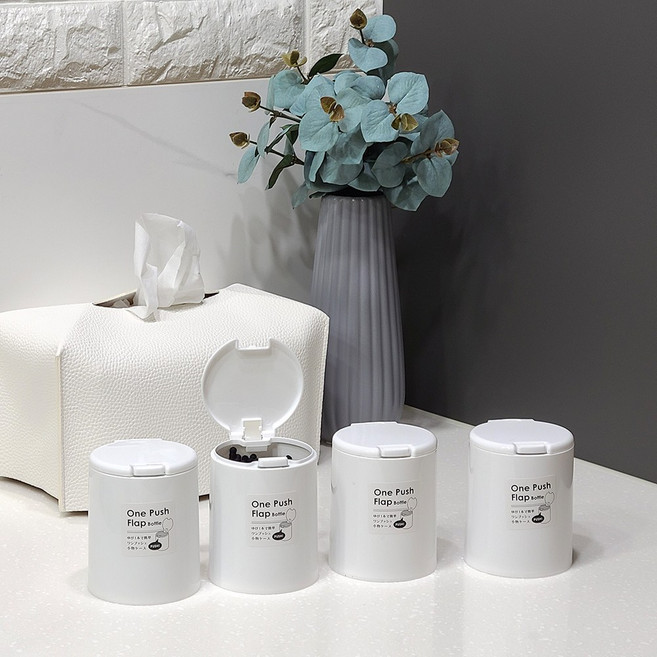 메종나인 일본정품 원터치 명봉통 인공눈물수납함, 원형 보관함 2개, 2개