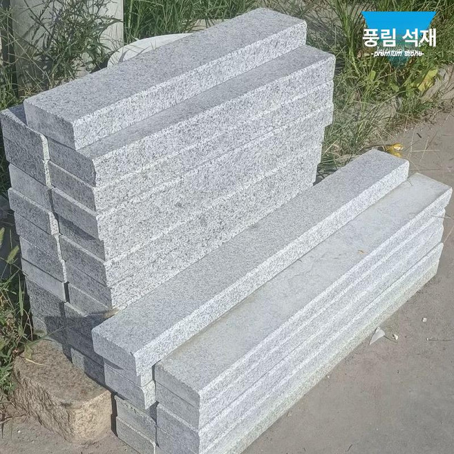 픽랩마켓 화단경계석 화강석 화단 벽돌 인테리어, 화강암 60x20x5cm 역방향 모서리