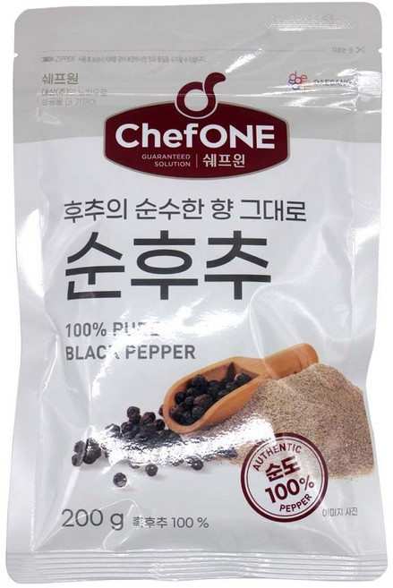 대상 쉐프원 순후추, 1세트, 200g