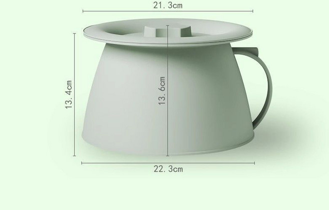 다목적 요강 캠핑 노인 가벼운 이동식 휴대용 요강 변기, 1개, 녹색