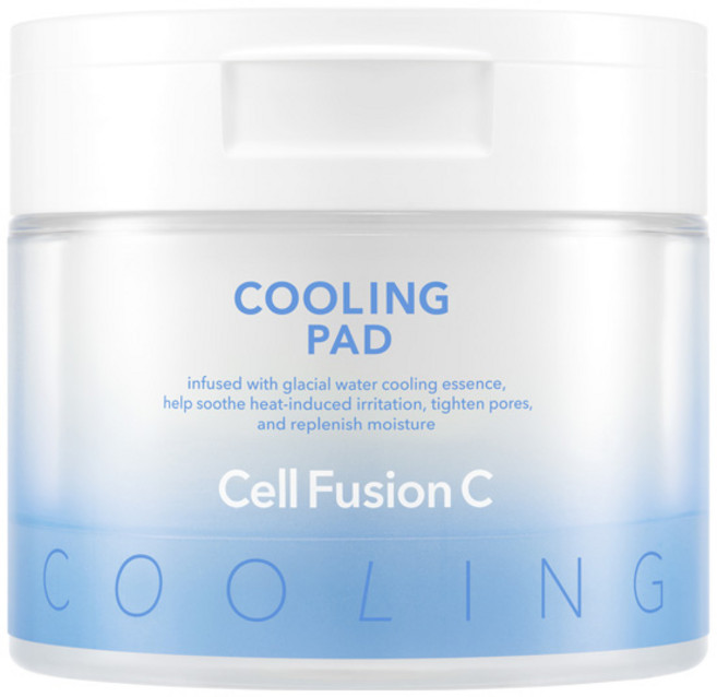 官方授權】韓國 Cell Fusion C 冰川水降溫棉片 70片 1罐, 1組, 70入