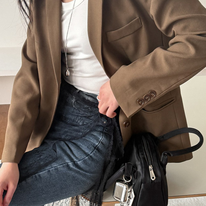 블루씨티 롱 로디 레이스 레이어드 랩 스커트