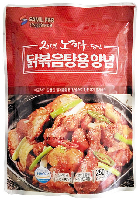 가나안식품 닭볶음탕양념 닭도리탕 간편조리용 파우치형, 250g, 1개