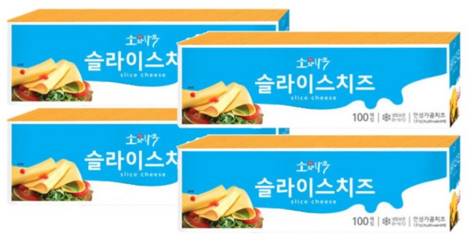 소와나무 슬라이스치즈, 18g, 400개