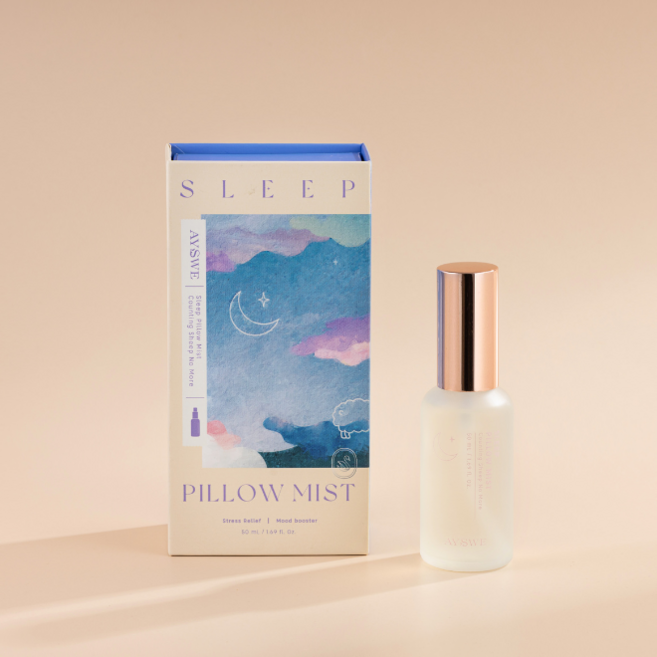 AYSWE SLEEP PILLOW MIST 舒壓助眠, 1件, 50 ml / 1.69 fl. Oz., 精油睡眠噴霧禮盒組