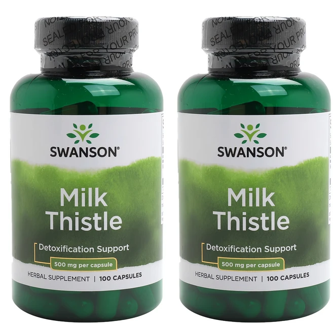 스완슨 밀크 시슬 500mg 캡슐, 100정, 2개 - 쿠팡