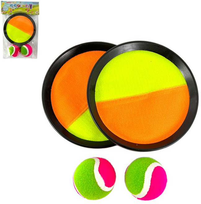 찍찍이 캐치볼 어린이 아동 초등 체육 건강 놀이 공놀이 공 던지기 신체발달, 단품, 1개