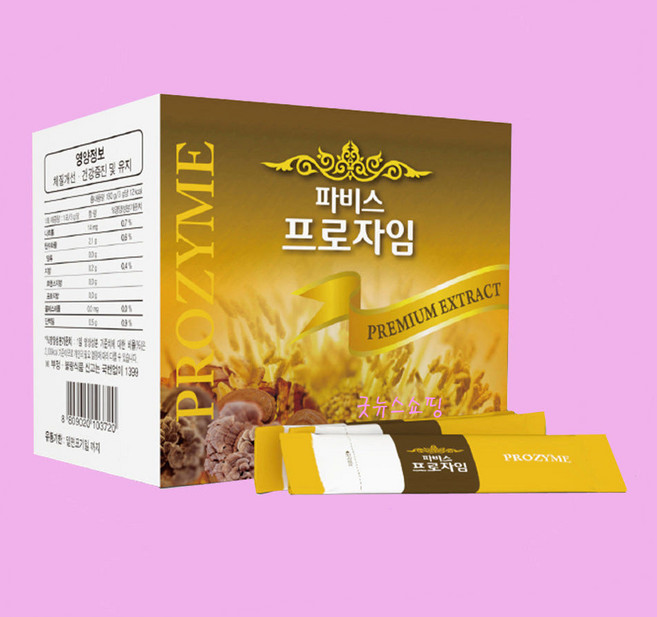 좋은효소 프로자임60포 화분발효효소분말 곡류발효효소배양분말 굿뉴스쇼핑 특가판매, 60개, 3g