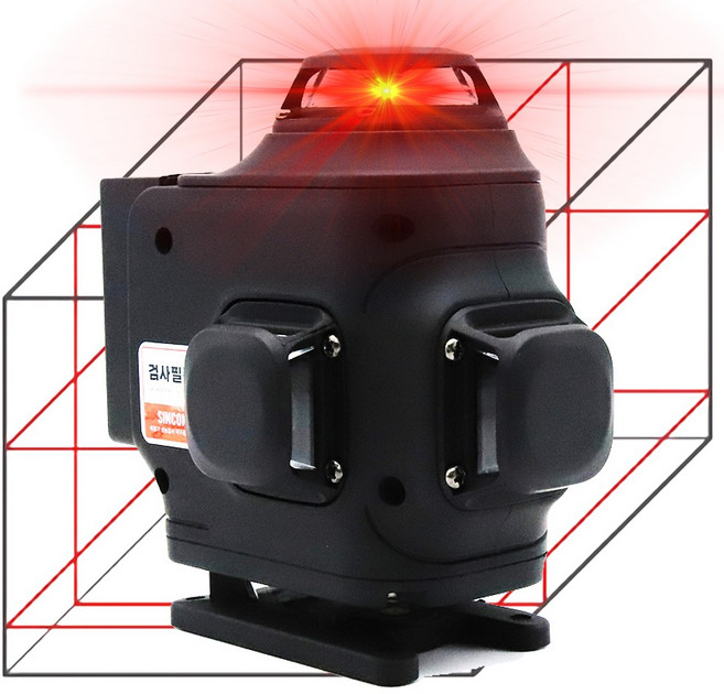 신콘공식대리점 S2000R 레드 레이저 레벨기 밝기조절 샤프 다이오드 16라인 수평계 수평기 모션 컨트롤 레이져 측정기, 1개