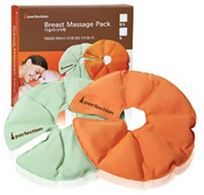 퍼펙션 가슴 마사지팩 젖몸살완화 맛사지 냉온찜질팩, 퍼펙션 가슴마사지 옥팩1P+쑥팩1P, 1개