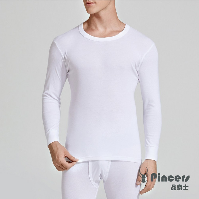 Pincers 品麝士 男款棉質圓領衛生衣 舒適彈力親膚內搭衣