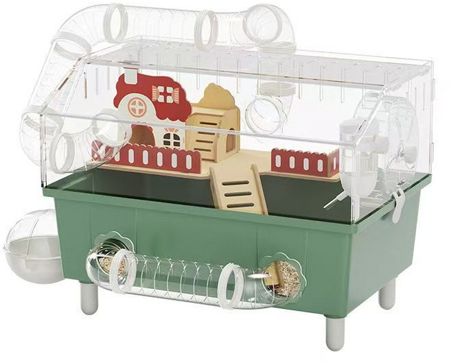 대형 햄스터 케이지 투명 빌라 햄스터집 아크릴 햄스터용품, 투명하다, 1세트