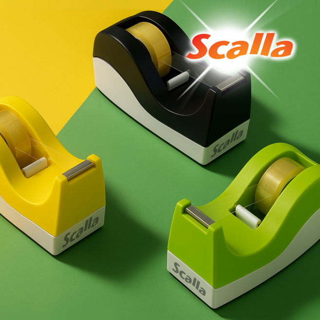 Scalla 톡톡 테이프 디스펜서, 1개, Black