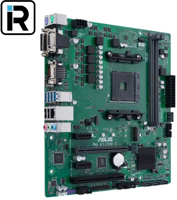 아수스 A520M-C 인텔 A520 메인보드 ASUS 백패널X