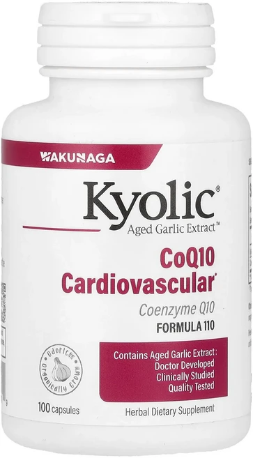 Kyolic Aged Garlic Extract CoQ10 포뮬라 110 캡슐 100정, KyolicAgedGarlicExtractCoQ10포뮬, 1개 - 쿠팡
