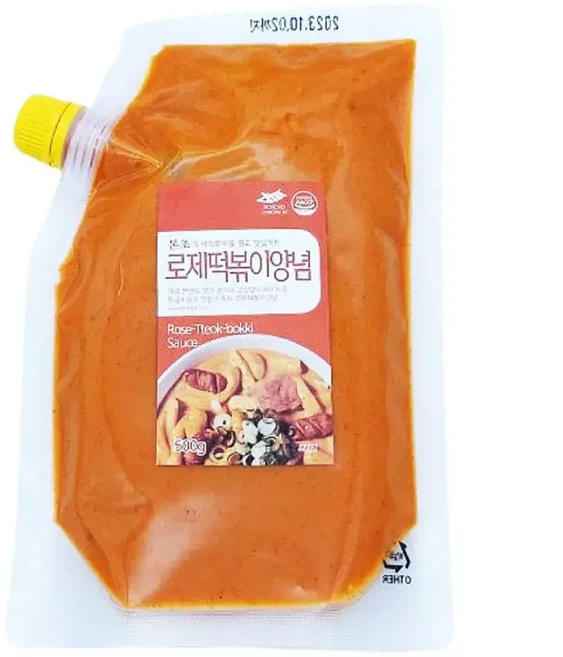 쉽고 맛있게 본초장원 냉장 로제 떡볶이양념, 1.2kg, 1세트
