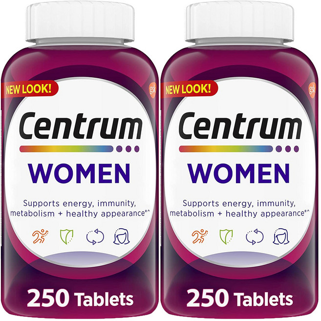 센트룸 여성용 멀티비타민 500정 (250정+250정), 250정, 2개
