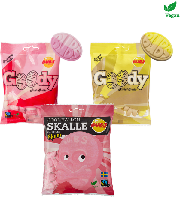 [BUBS GODIS] 법스 구디/사우어 스위트/스컬 3종 세트(스트로베리&바닐라+바나나&카라멜+쿨라즈베리스컬), 1개