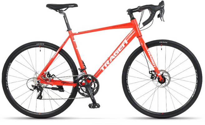 트라젠 로드자전거 아케인R3 듀얼레버 디스크브레이크 미조립, 오렌지510MM/미조립, 1개, 180cm