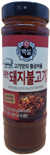 백설 매콤한 돼지 불고기 양념, 500g, 6개