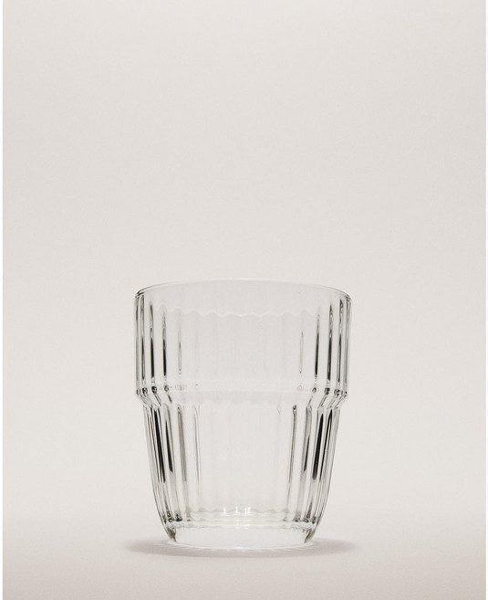 자라홈 브랜드관 엠보스드 유리컵 40238401990 423676, 10 x 9.1 x 10 cm, 투명