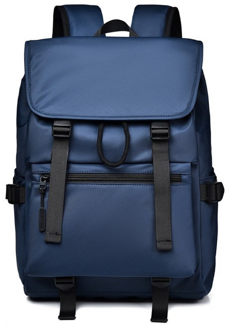 電腦後背包 15.6吋筆電適用 多隔層大容量 防潑水耐刮 舒適減壓肩帶 商務旅行藏青色, 藏青