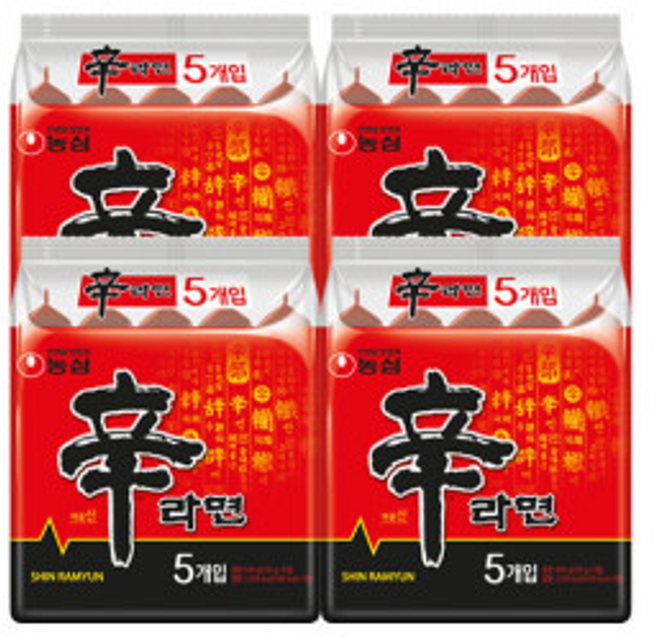 농심 신라면 5입X4개, 20개