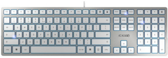 CHERRY 체리 키보드 KC6000 SLIM 무소음 사무용 슬림 키보드 (색상 선택) / 공식 판매점, 실버, JK-1600