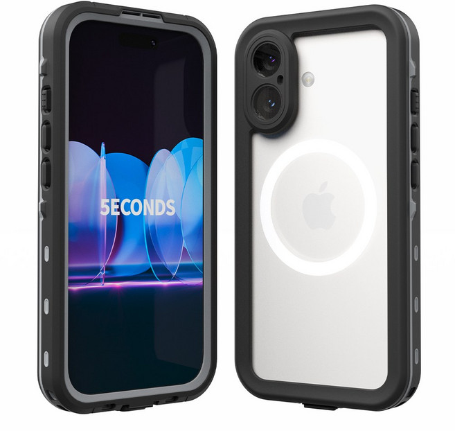 5세컨즈 에어범퍼 풀커버 물놀이 방수 케이스, 1개, 아이폰17