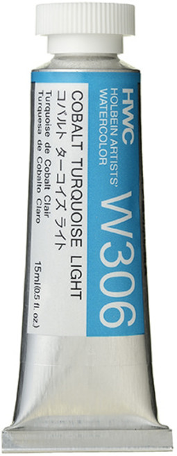 홀베인 HWC 수채화물감 낱색 15ml, 306 Cobalt Turquoise Light [D]