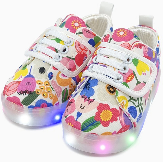 베이비솔 작은정원 LED 운동화