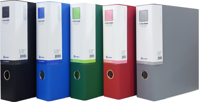 인터탑 영오 합지 바인더 대용량 문서를 철하는 문서철 A4, 합지3공 D링 A4 7cm 녹색, 1개