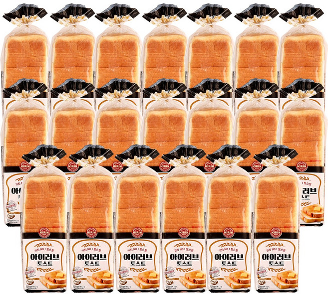 롯데제과 기린아이러브토스트 750G, 20개