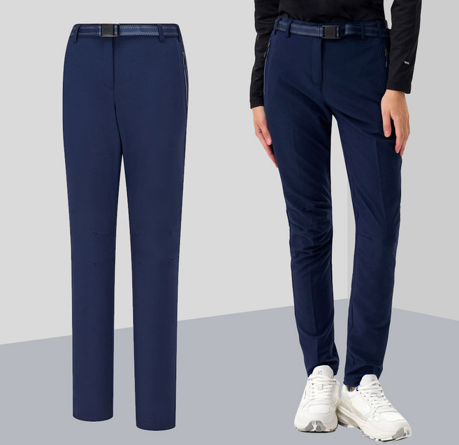 콜핑 2003PK852W 여자 슬림핏 절개 히든밴딩 스판 여자 가을 등산바지