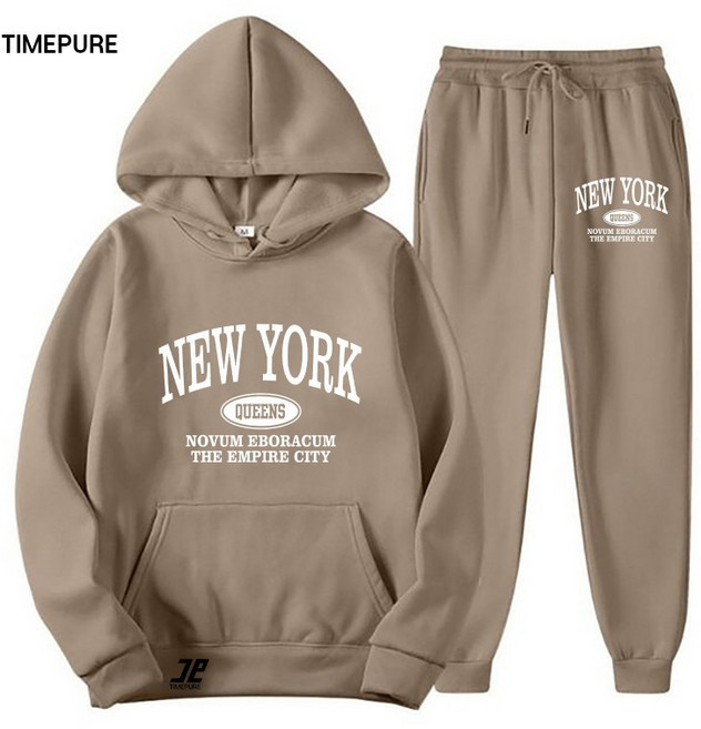 심플 트레이닝 커플 세트 헬스장 남녀공용 오버핏 후드티세트 스트릿 감성