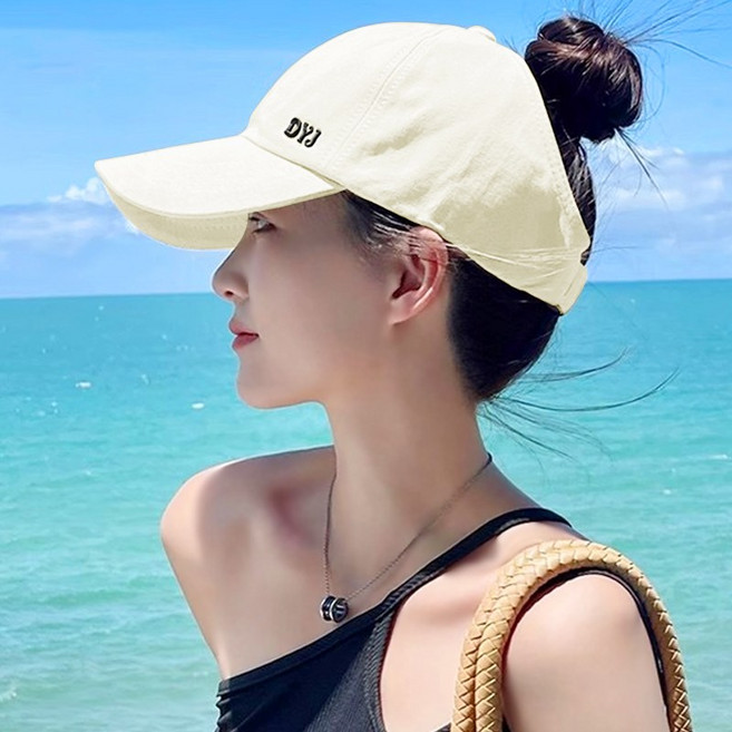 아띠Ahtty 똥머리 포니테일 코튼 볼캡 야구 모자 7color