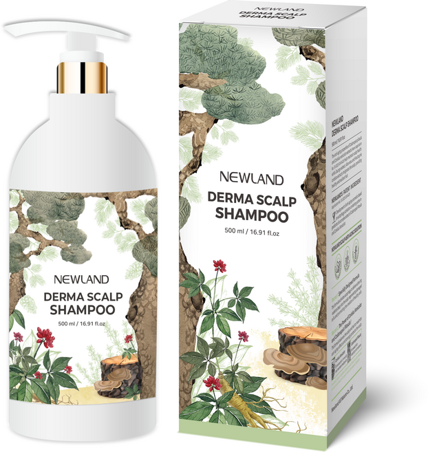 뉴랜드올네이처 뉴랜드 더마 두피 샴푸, 1개, 500ml
