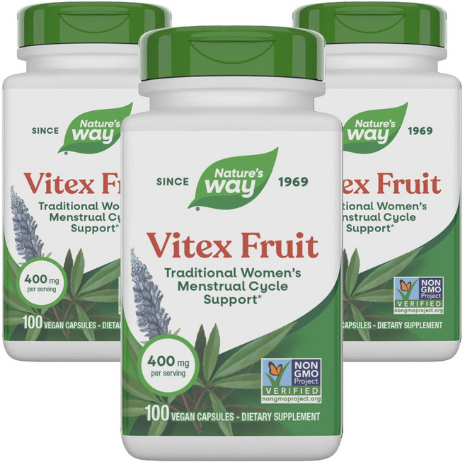 네이쳐스웨이 바이텍스 프루트 400mg 베지테리안 캡슐, 100정, 3개