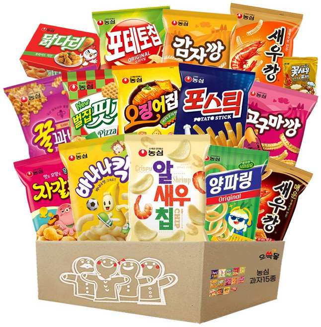 농심과자 선물세트 1호, 1세트, 15종